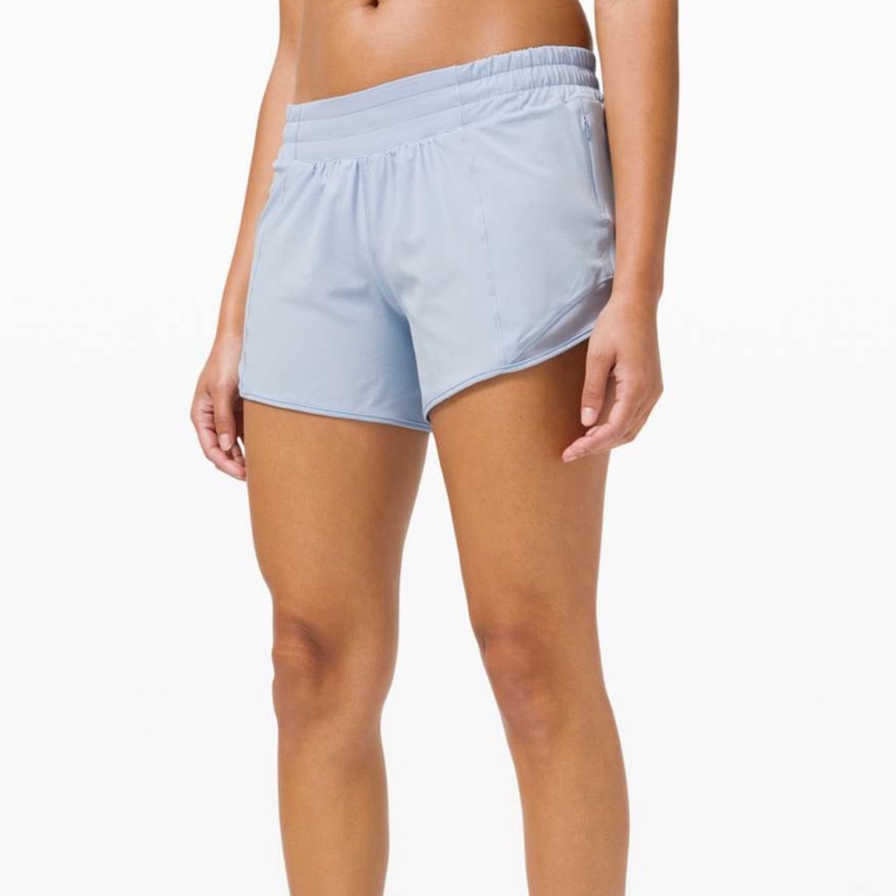 Lululemon Hotty Hot Short *Long 4" (Blue Linen)